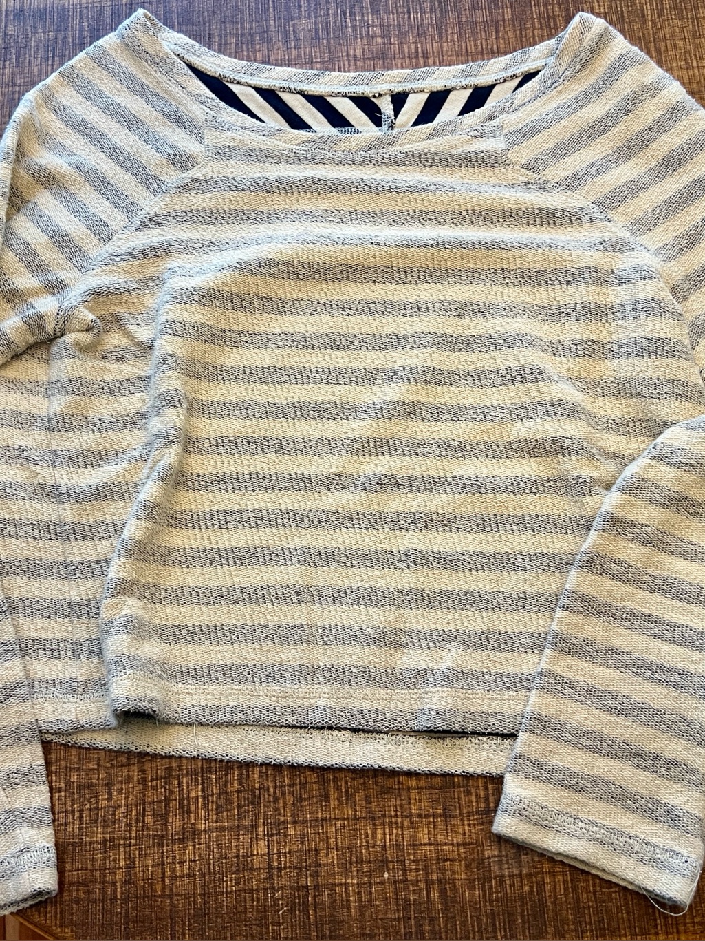 See By Chloe Archival Y2k Striped Long Sleeve Knit Top Sweatshirt 100% Cotton